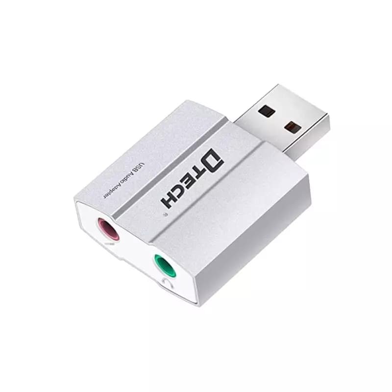 DTECH DT-6006 USB Audio Sound Card Adapter
